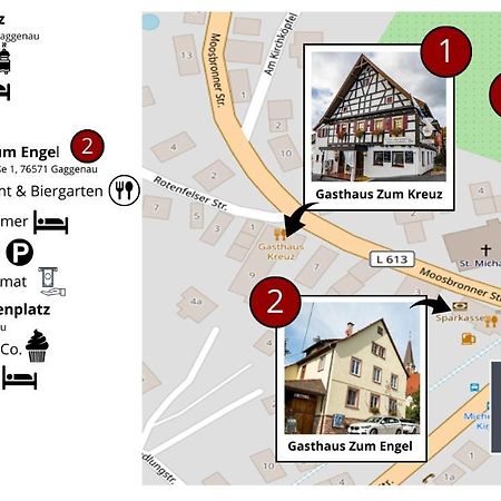 RISA Hotels, Landgasthaus Zum Kreuz - Self Check In Gaggenau Exterior foto
