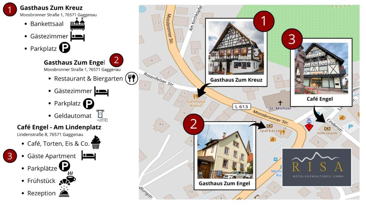 RISA Hotels, Landgasthaus Zum Kreuz - Self Check In Gaggenau Exterior foto
